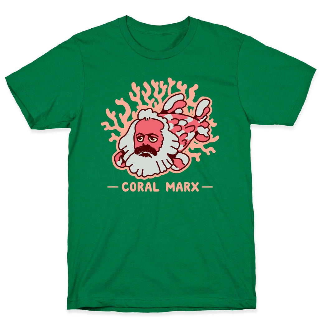 Coral Marx T-Shirt Hoodie, Sweatshirt | PureTeeCo.com (Image 3)
