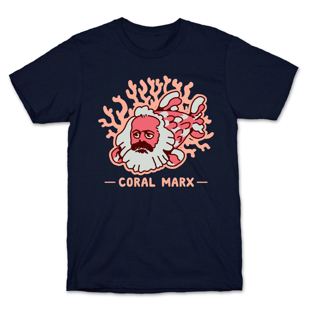 Coral Marx T-Shirt Hoodie, Sweatshirt | PureTeeCo.com (Image 4)