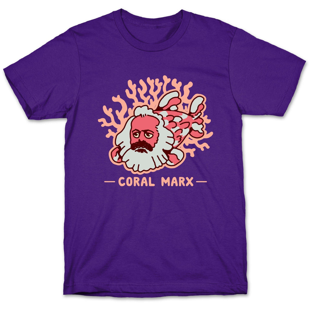 Coral Marx T-Shirt Hoodie, Sweatshirt | PureTeeCo.com (Image 5)