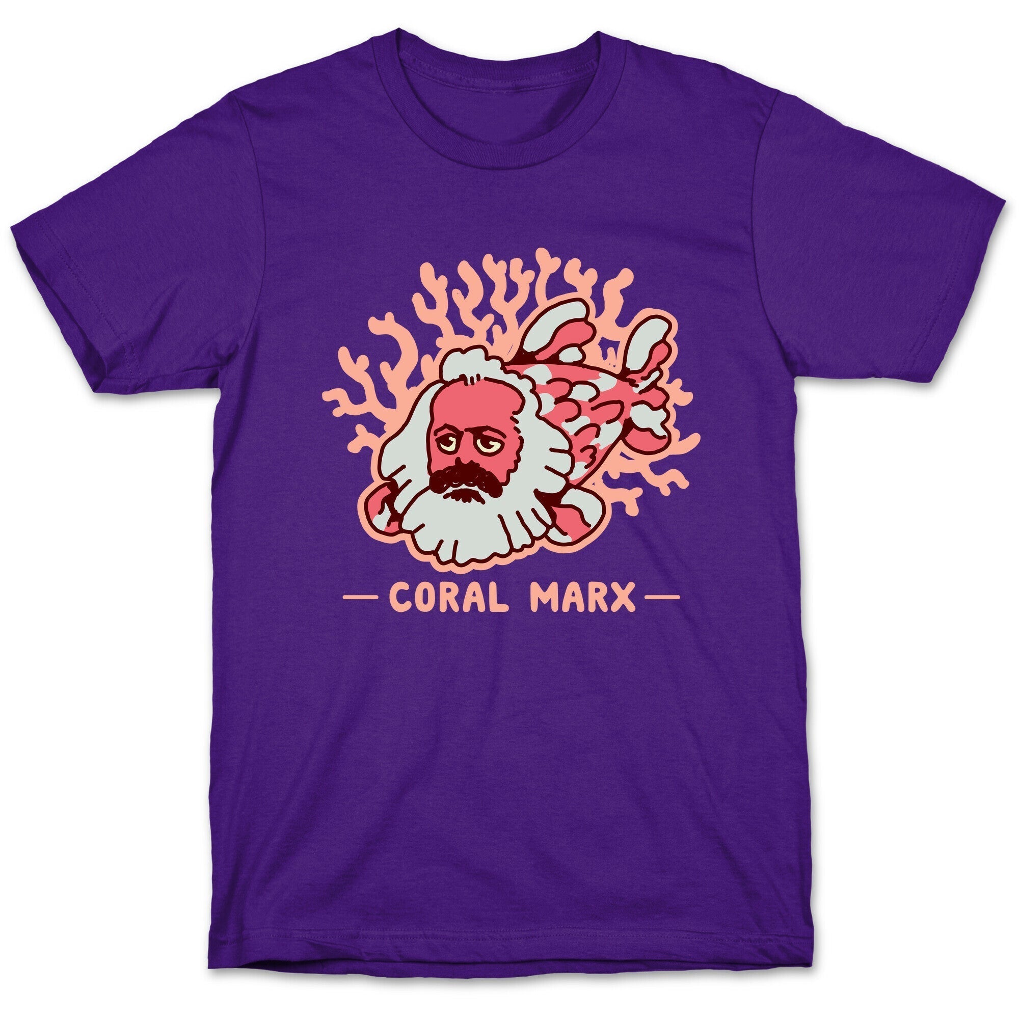 Coral Marx T-Shirt Hoodie, Sweatshirt | PureTeeCo.com (Image 5)