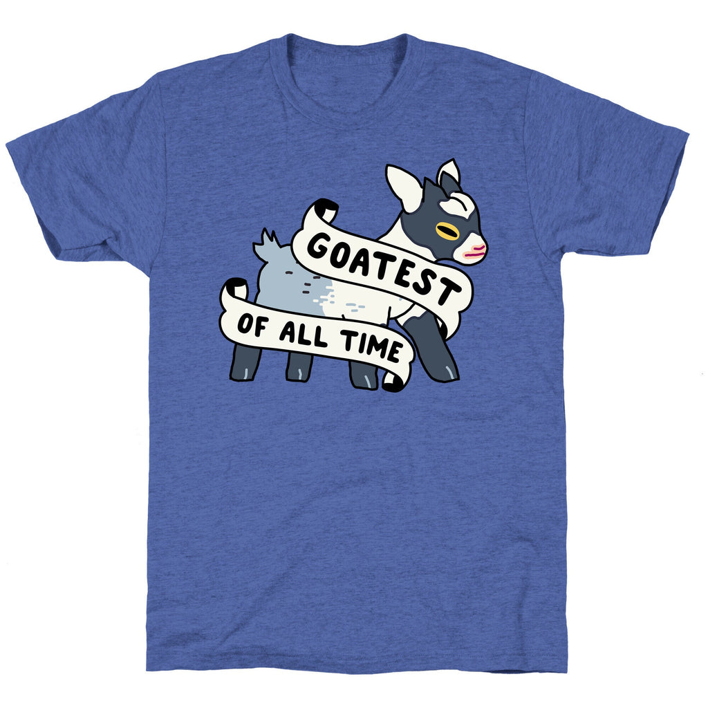 Goatest of All Time Unisex Triblend Tee Hoodie, Sweatshirt | PureTeeCo.com (Image 4)