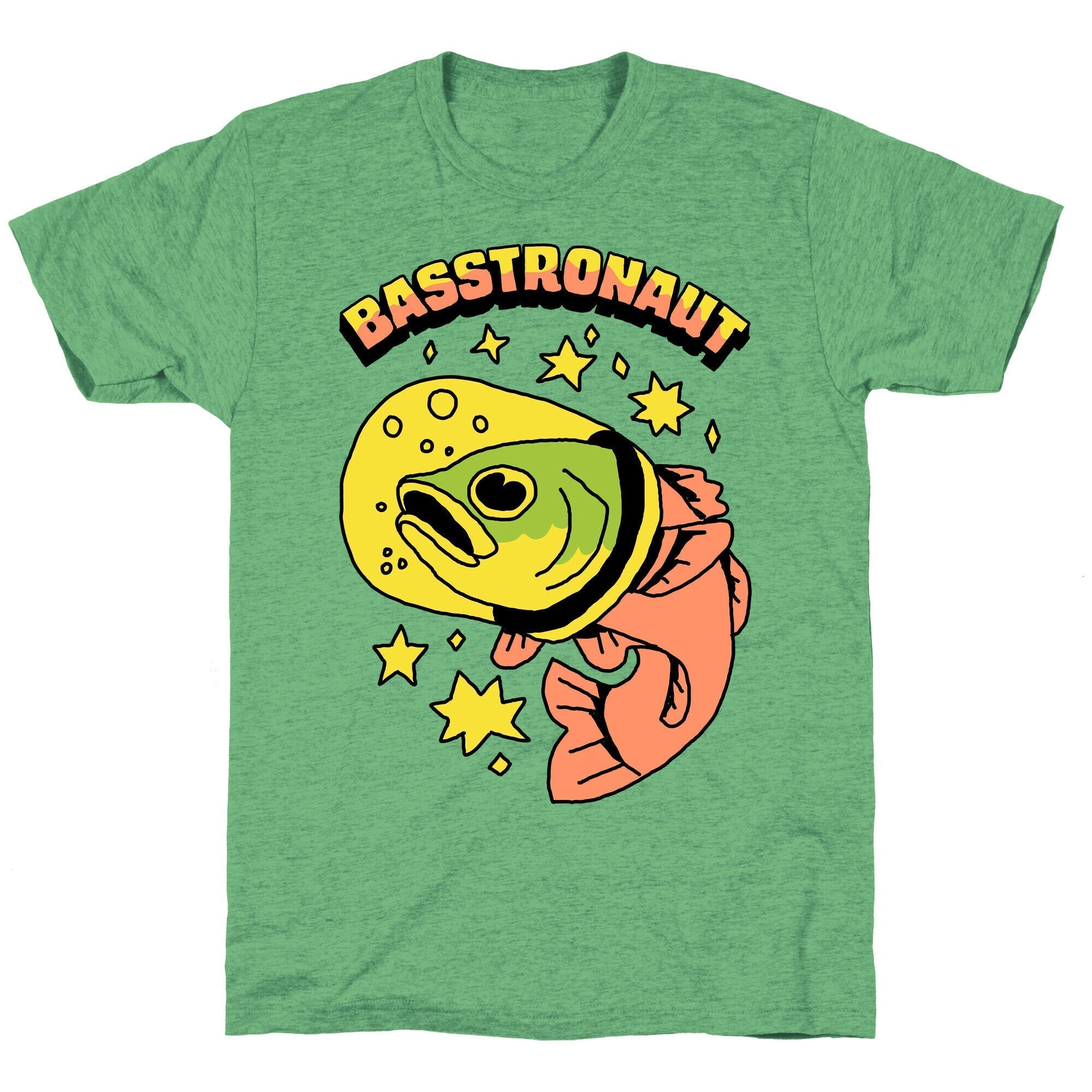 Basstronaut Unisex Triblend Tee Hoodie, Sweatshirt | PureTeeCo.com (Image 1)