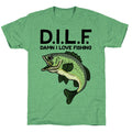 D.I.L.F. Damn I Love Fishing Unisex Triblend Tee Hoodie, Sweatshirt | PureTeeCo.com (Image 1)