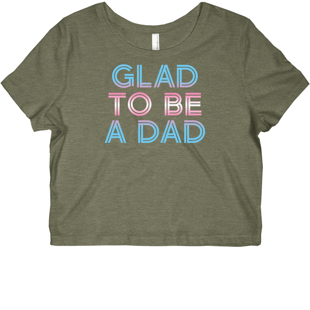 Glad To Be A Trans Dad Graphic Baby Tee Hoodie, Sweatshirt | PureTeeCo.com (Image 2)