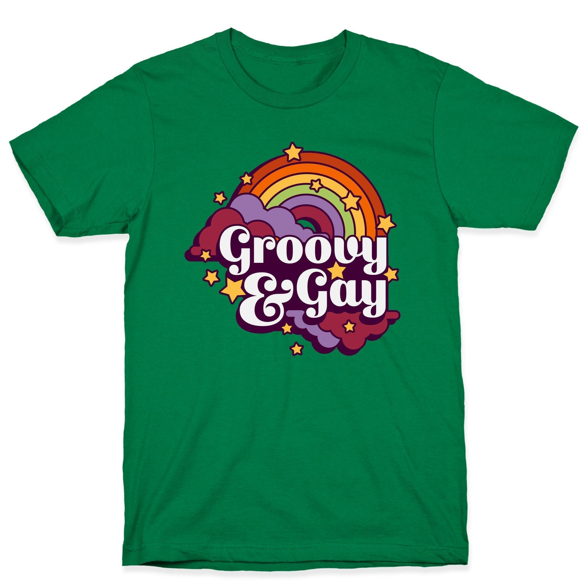 Groovy & Gay T-Shirt Hoodie, Sweatshirt | PureTeeCo.com (Image 4)