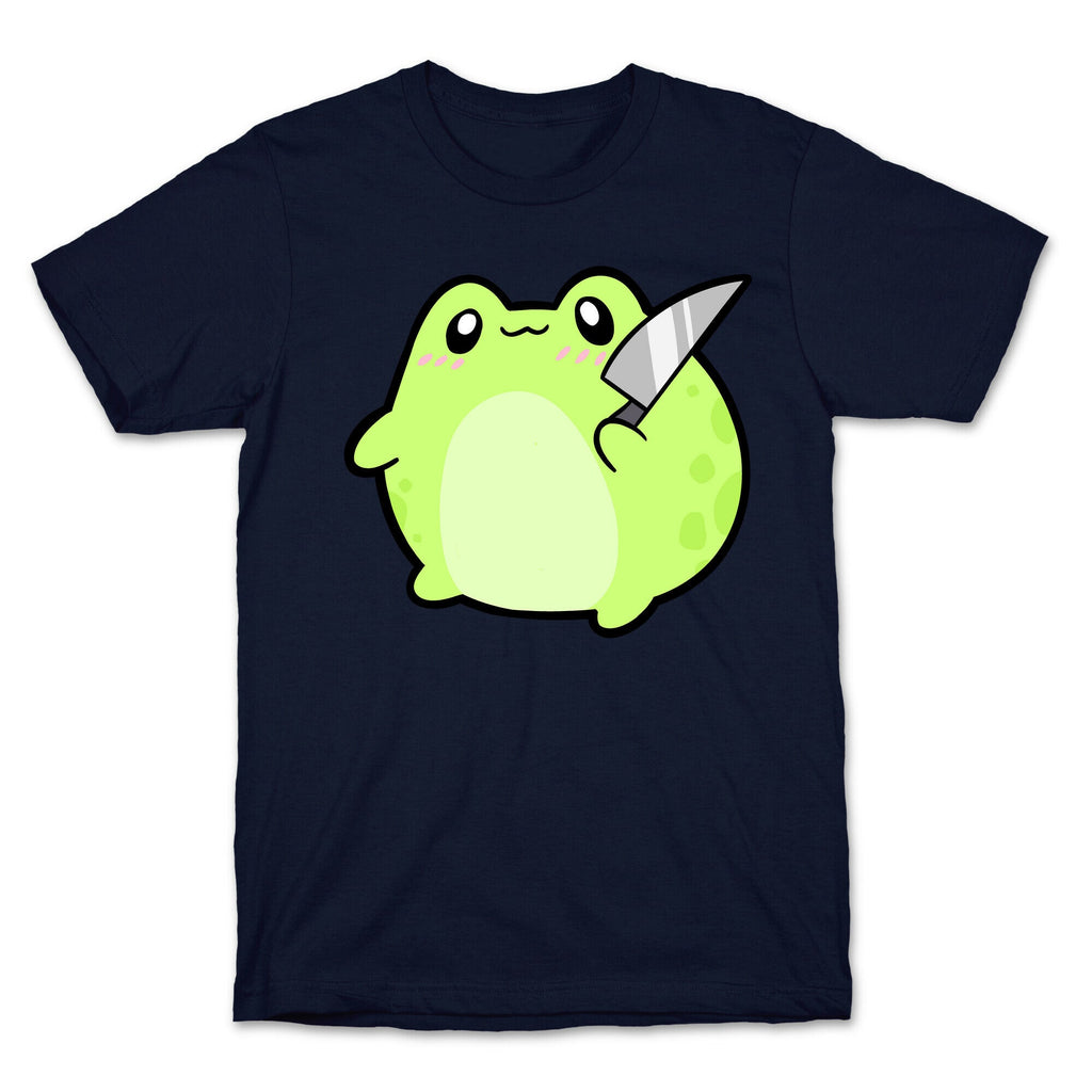 Cute Froggie With A Knife T-Shirt Hoodie, Sweatshirt | PureTeeCo.com (Image 4)