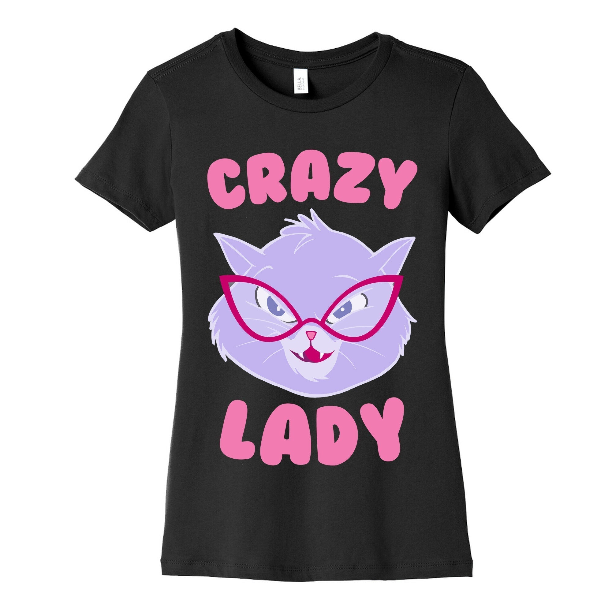 Crazy Cat Lady Women's Cotton Tee Hoodie, Sweatshirt | PureTeeCo.com (Image 5)