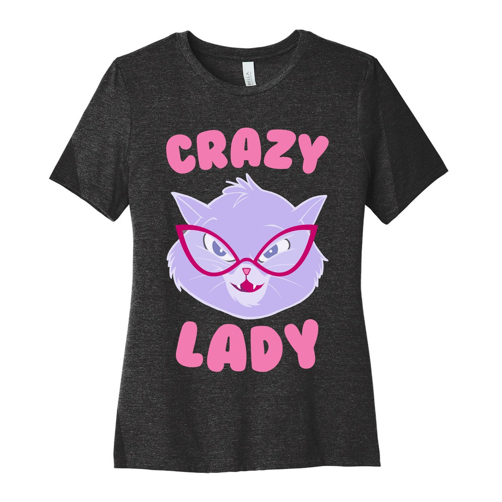 Crazy Cat Lady Women's Cotton Tee Hoodie, Sweatshirt | PureTeeCo.com (Image 1)