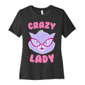 Crazy Cat Lady Women's Cotton Tee Hoodie, Sweatshirt | PureTeeCo.com (Image 1)