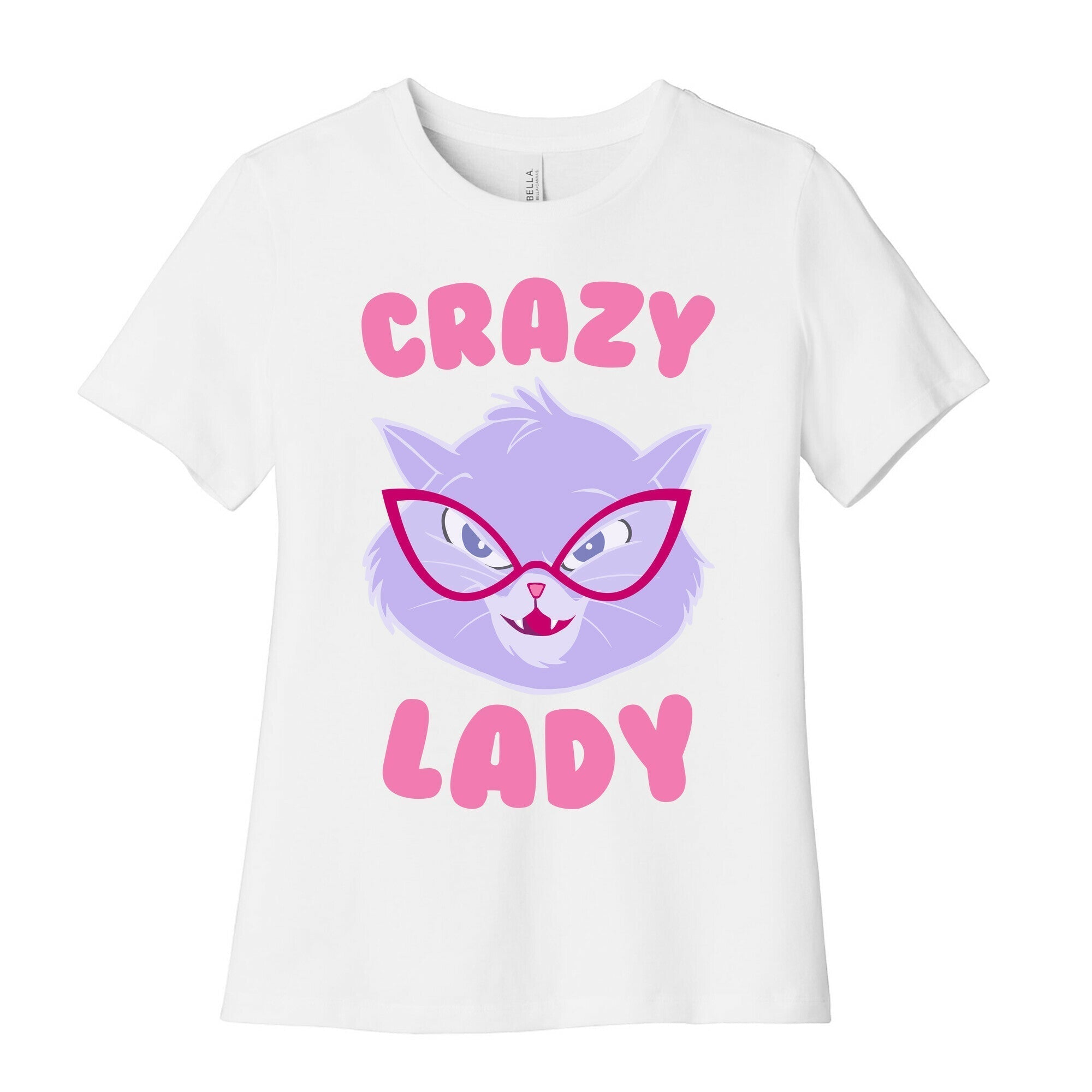 Crazy Cat Lady Women's Cotton Tee Hoodie, Sweatshirt | PureTeeCo.com (Image 4)