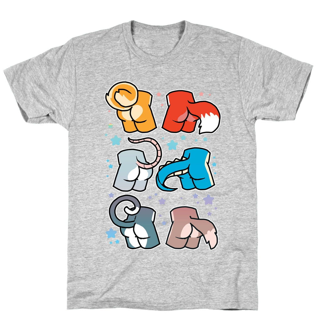 Assorted Furry Butts T-Shirt Hoodie, Sweatshirt | PureTeeCo.com (Image 1)
