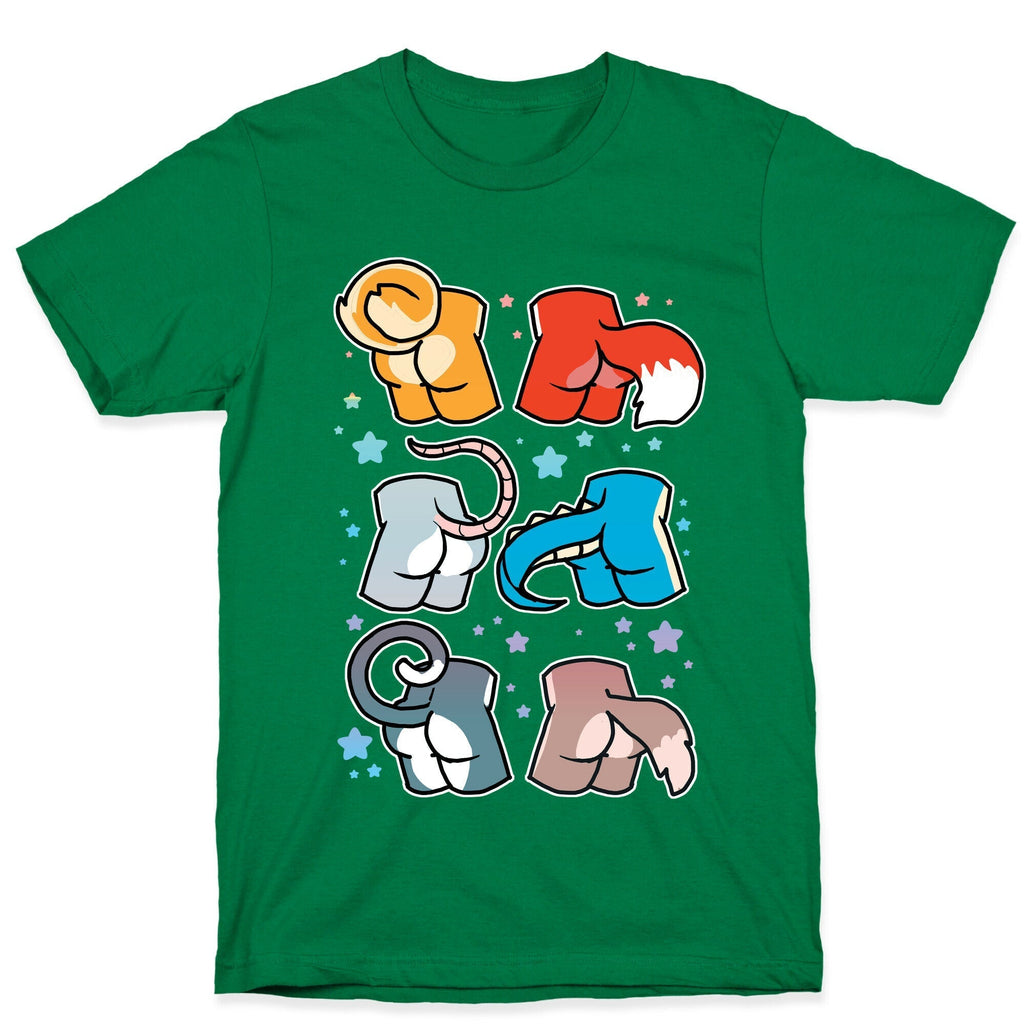 Assorted Furry Butts T-Shirt Hoodie, Sweatshirt | PureTeeCo.com (Image 2)