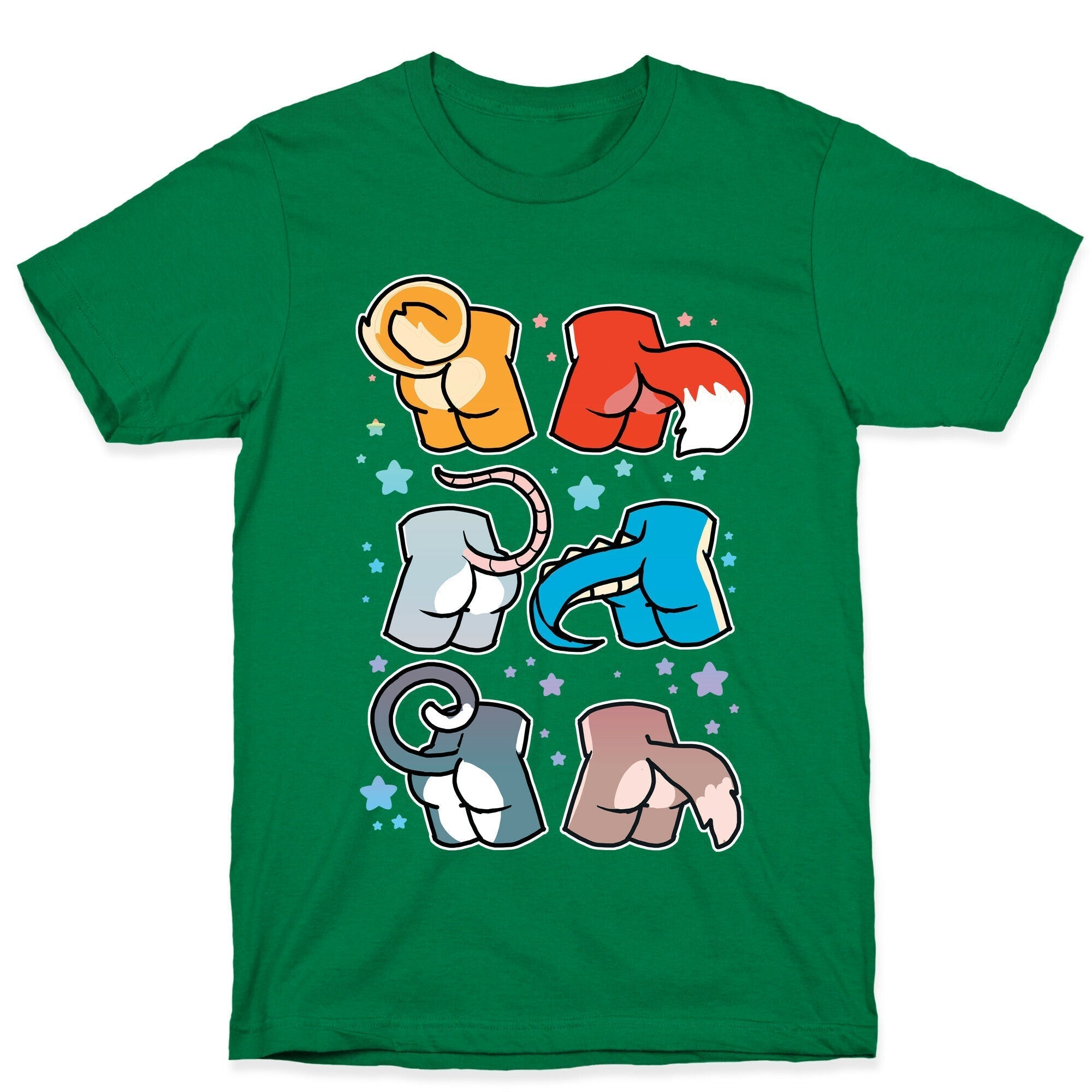 Assorted Furry Butts T-Shirt Hoodie, Sweatshirt | PureTeeCo.com (Image 2)