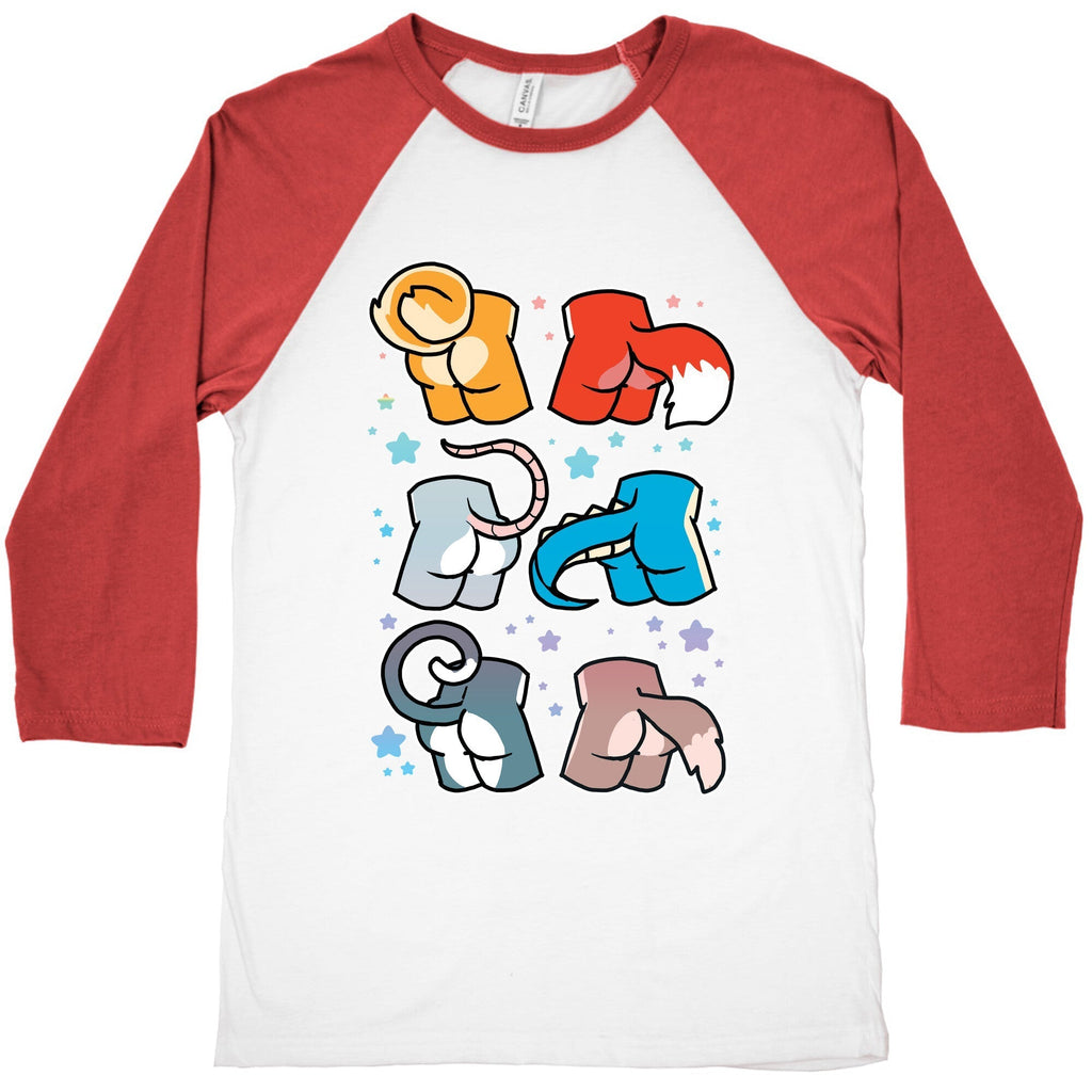 Assorted Furry Butts Baseball Tee Hoodie, Sweatshirt | PureTeeCo.com (Image 4)