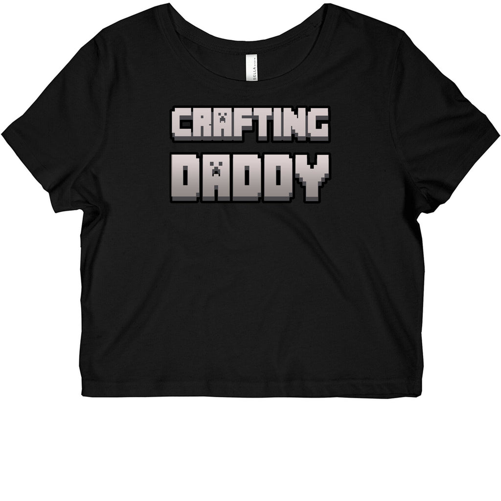 Crafting Daddy Graphic Baby Tee Hoodie, Sweatshirt | PureTeeCo.com (Image 1)