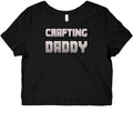 Crafting Daddy Graphic Baby Tee Hoodie, Sweatshirt | PureTeeCo.com (Image 1)
