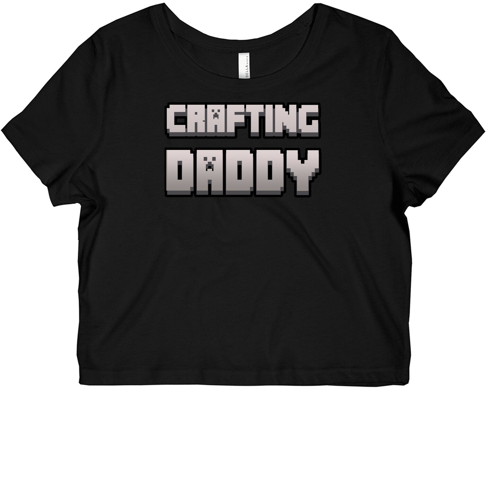 Crafting Daddy Graphic Baby Tee Hoodie, Sweatshirt | PureTeeCo.com (Image 1)