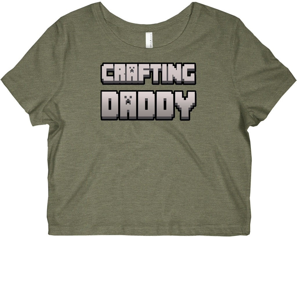 Crafting Daddy Graphic Baby Tee Hoodie, Sweatshirt | PureTeeCo.com (Image 2)