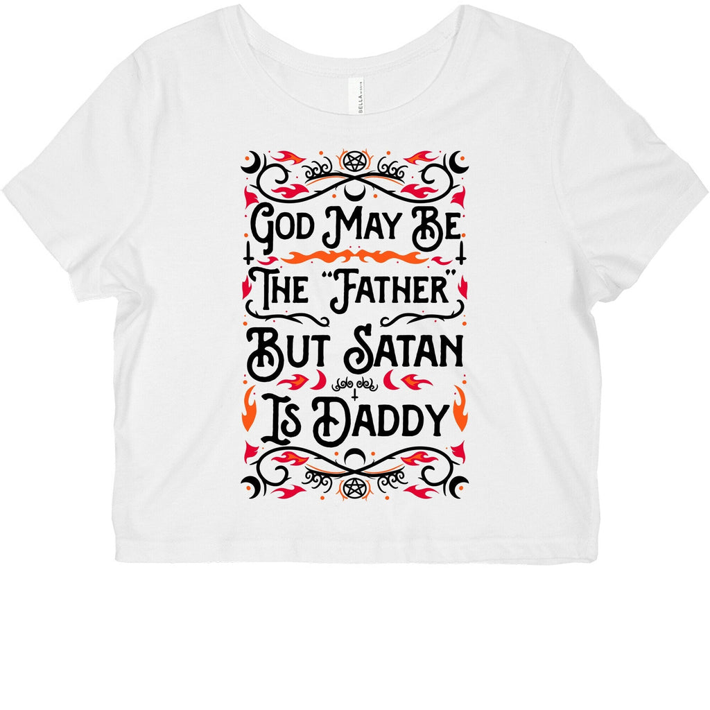 God May Be The "Father" But Satan Is Daddy Graphic Baby Tee Style001 Hoodie, Sweatshirt | PureTeeCo.com (Image 2)