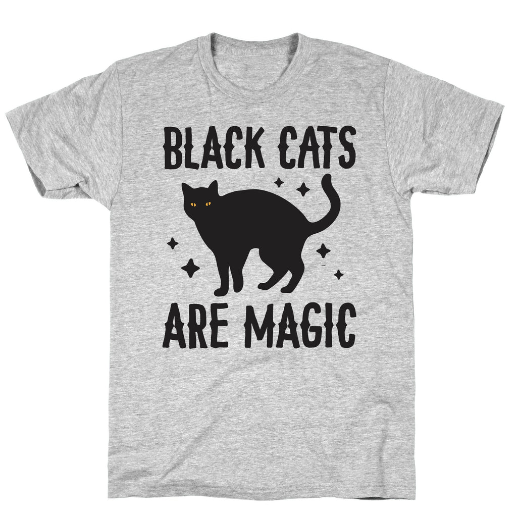Black Cats Are Magic T-Shirt Hoodie, Sweatshirt | PureTeeCo.com (Image 3)