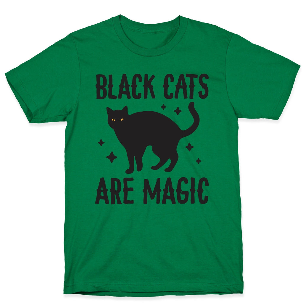 Black Cats Are Magic T-Shirt Hoodie, Sweatshirt | PureTeeCo.com (Image 4)