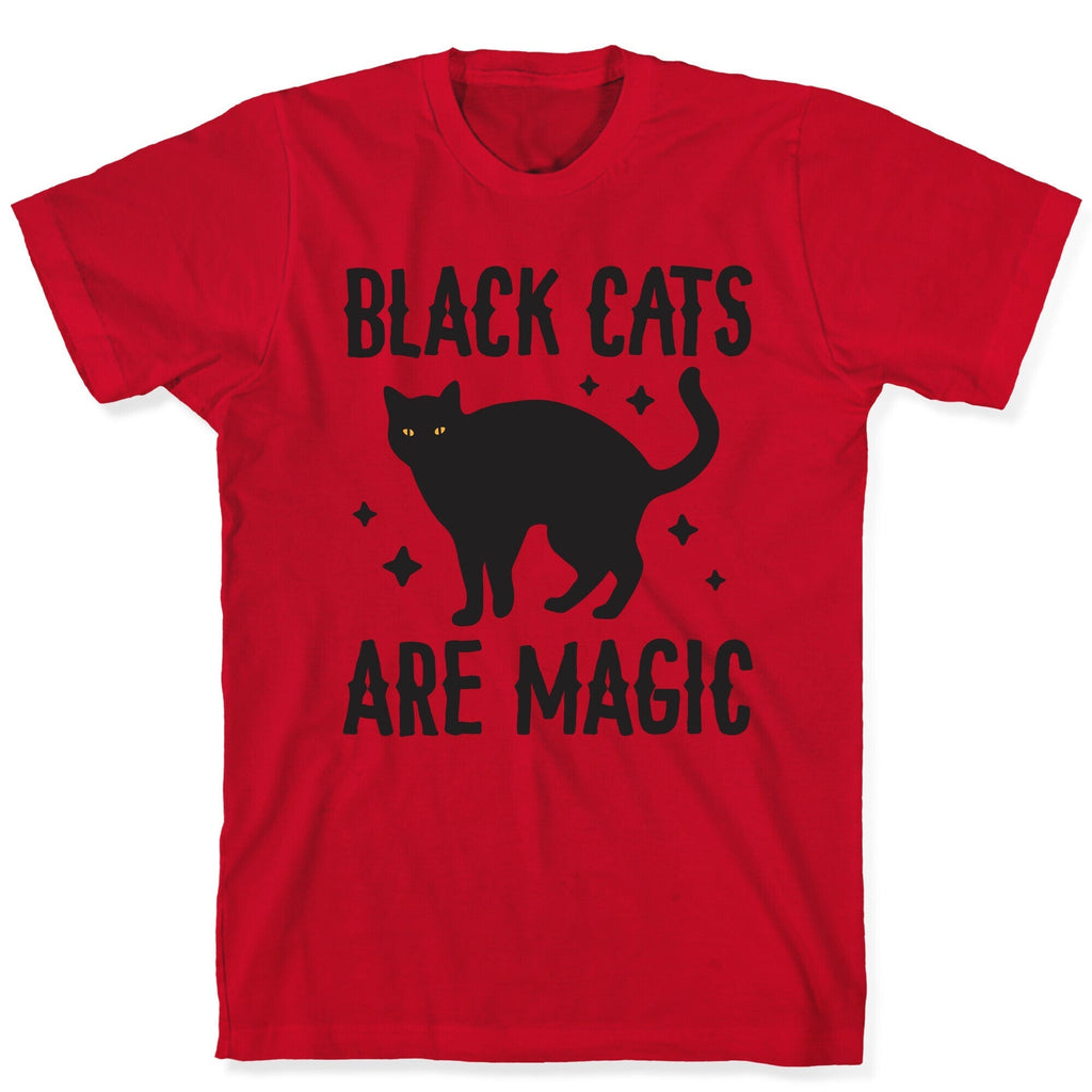 Black Cats Are Magic T-Shirt Hoodie, Sweatshirt | PureTeeCo.com (Image 5)