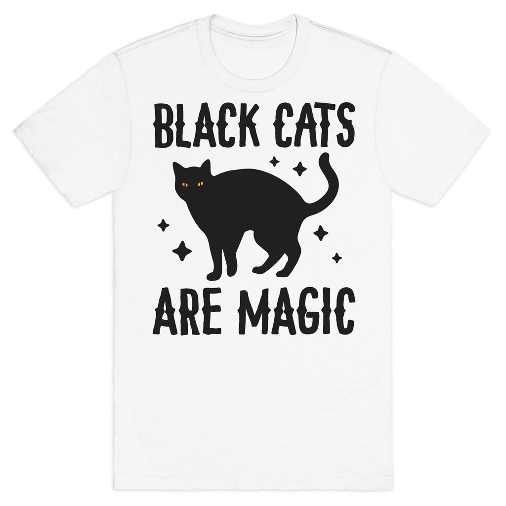 Black Cats Are Magic T-Shirt Hoodie, Sweatshirt | PureTeeCo.com (Image 2)