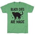 Black Cats Are Magic Unisex Triblend Tee Hoodie, Sweatshirt | PureTeeCo.com (Image 1)