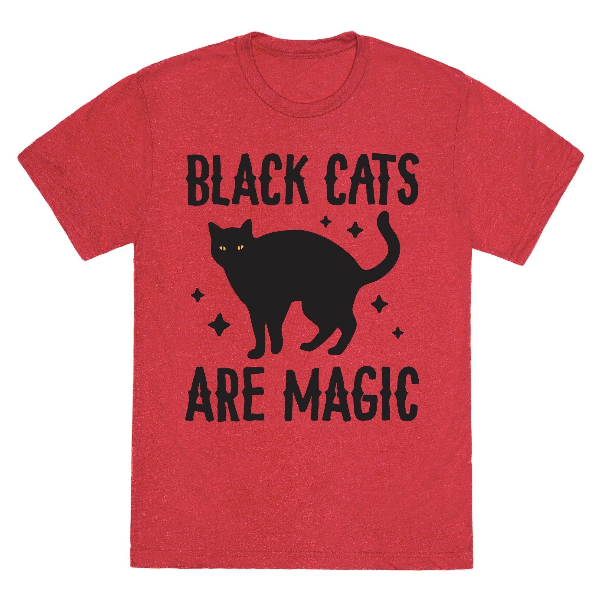 Black Cats Are Magic Unisex Triblend Tee Hoodie, Sweatshirt | PureTeeCo.com (Image 3)