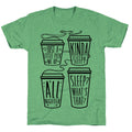 Coffee Sizes For The Restless Unisex Triblend Tee Hoodie, Sweatshirt | PureTeeCo.com (Image 1)