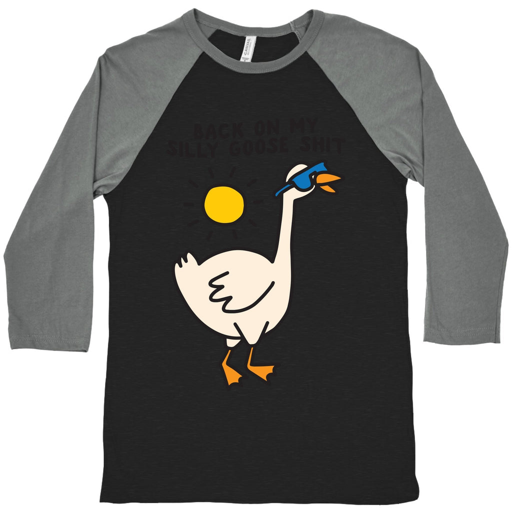 Back On My Silly Goose Shit Baseball Tee Hoodie, Sweatshirt | PureTeeCo.com (Image 3)