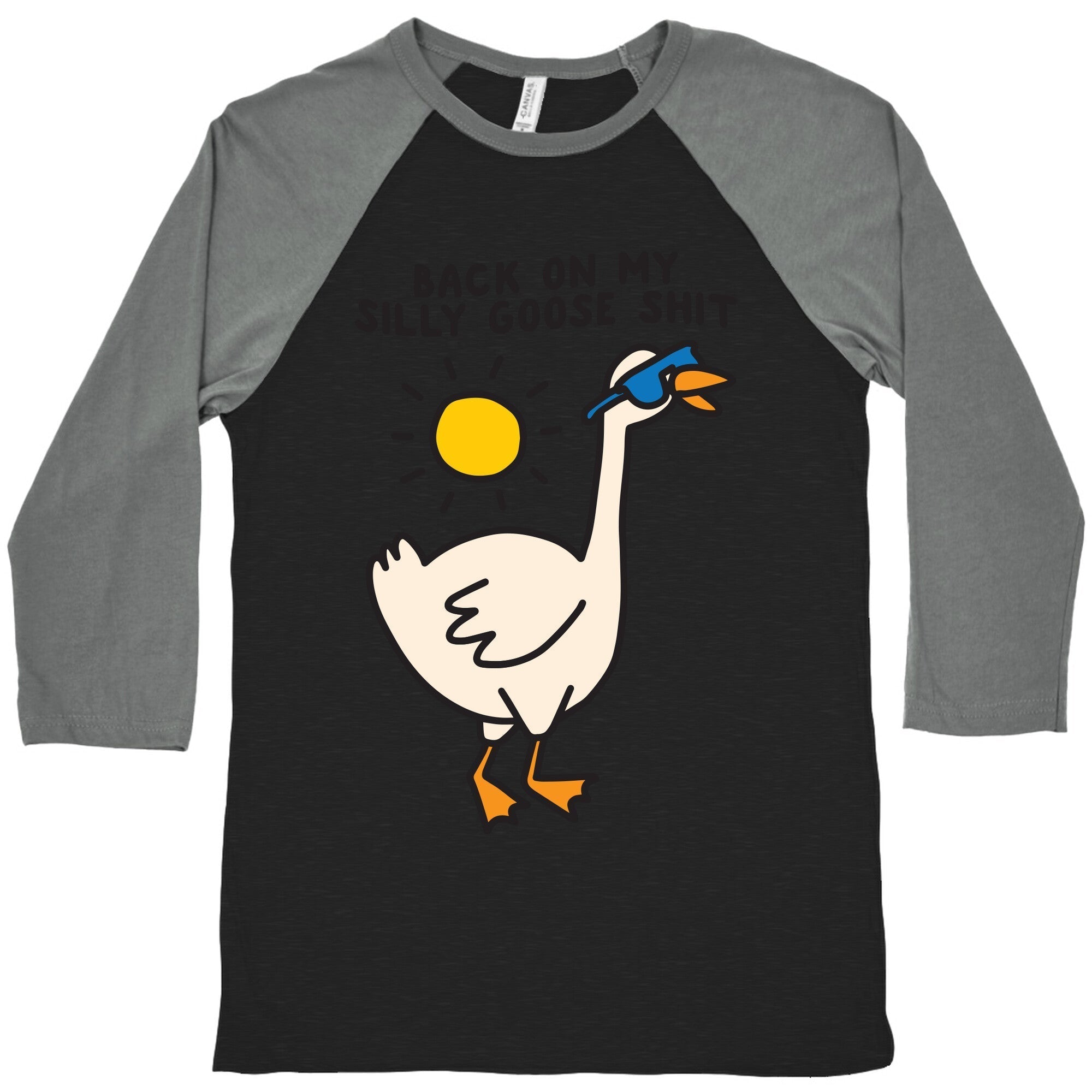 Back On My Silly Goose Shit Baseball Tee Hoodie, Sweatshirt | PureTeeCo.com (Image 3)