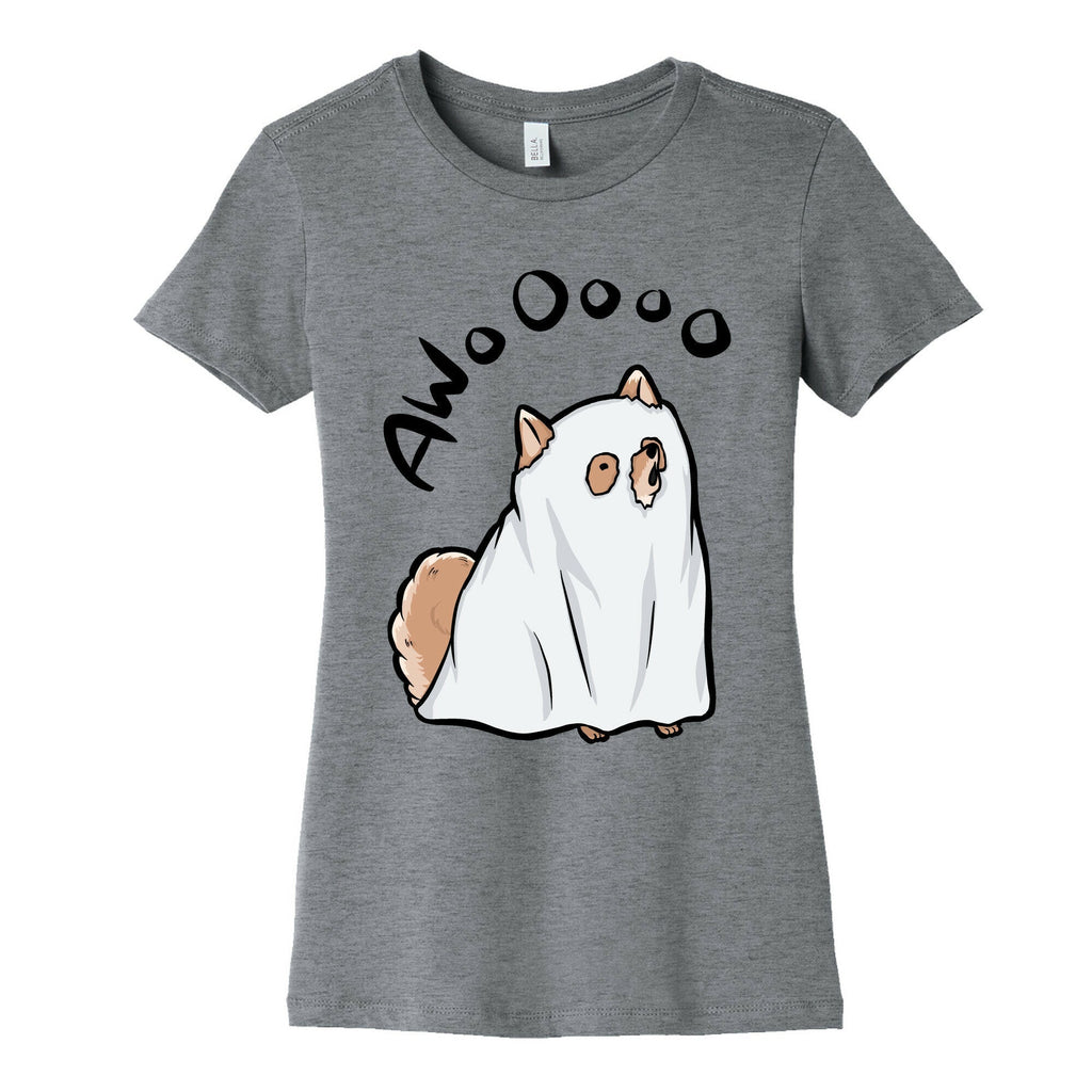 Ghost Dog Women's Cotton Tee Hoodie, Sweatshirt | PureTeeCo.com (Image 2)