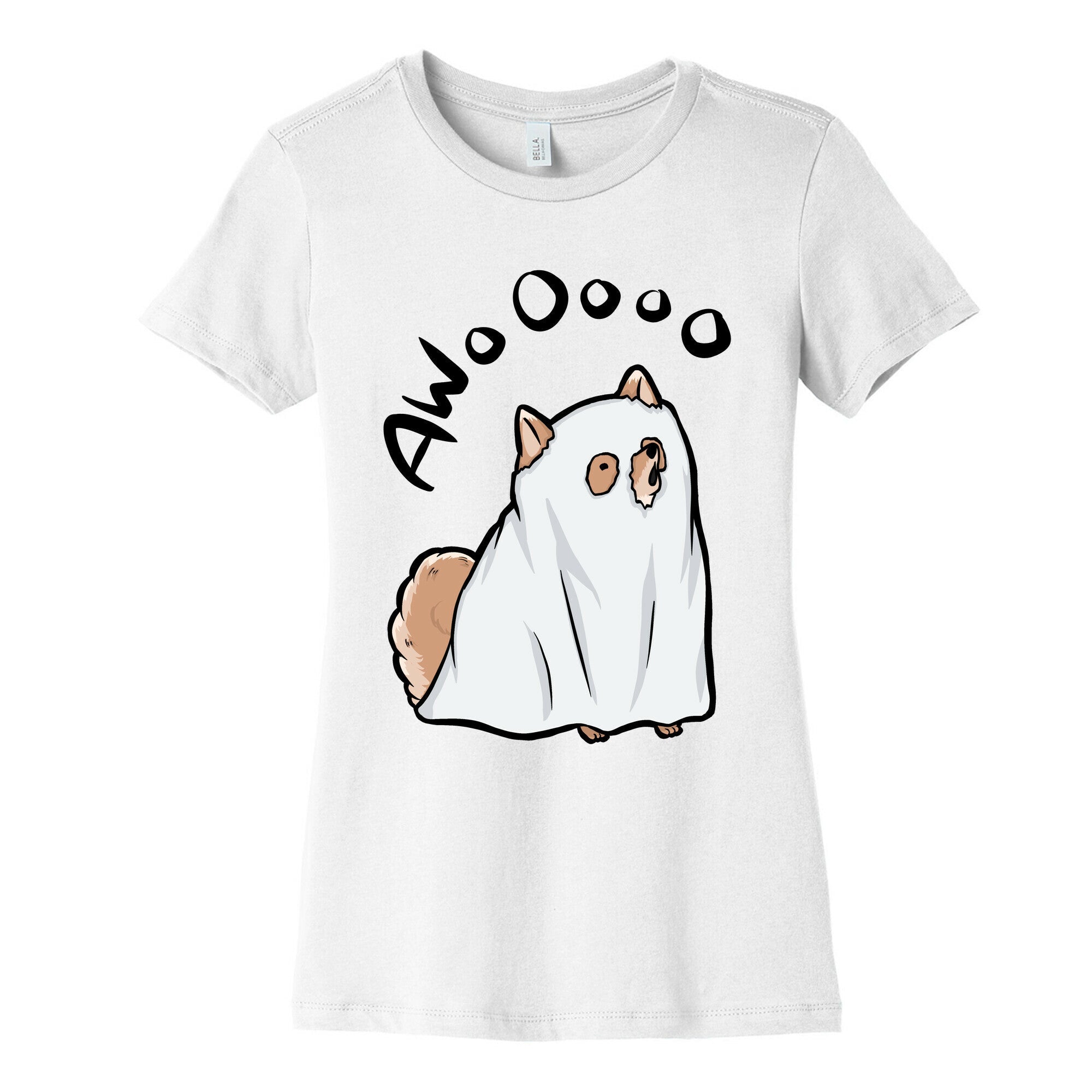 Ghost Dog Women's Cotton Tee Hoodie, Sweatshirt | PureTeeCo.com (Image 4)