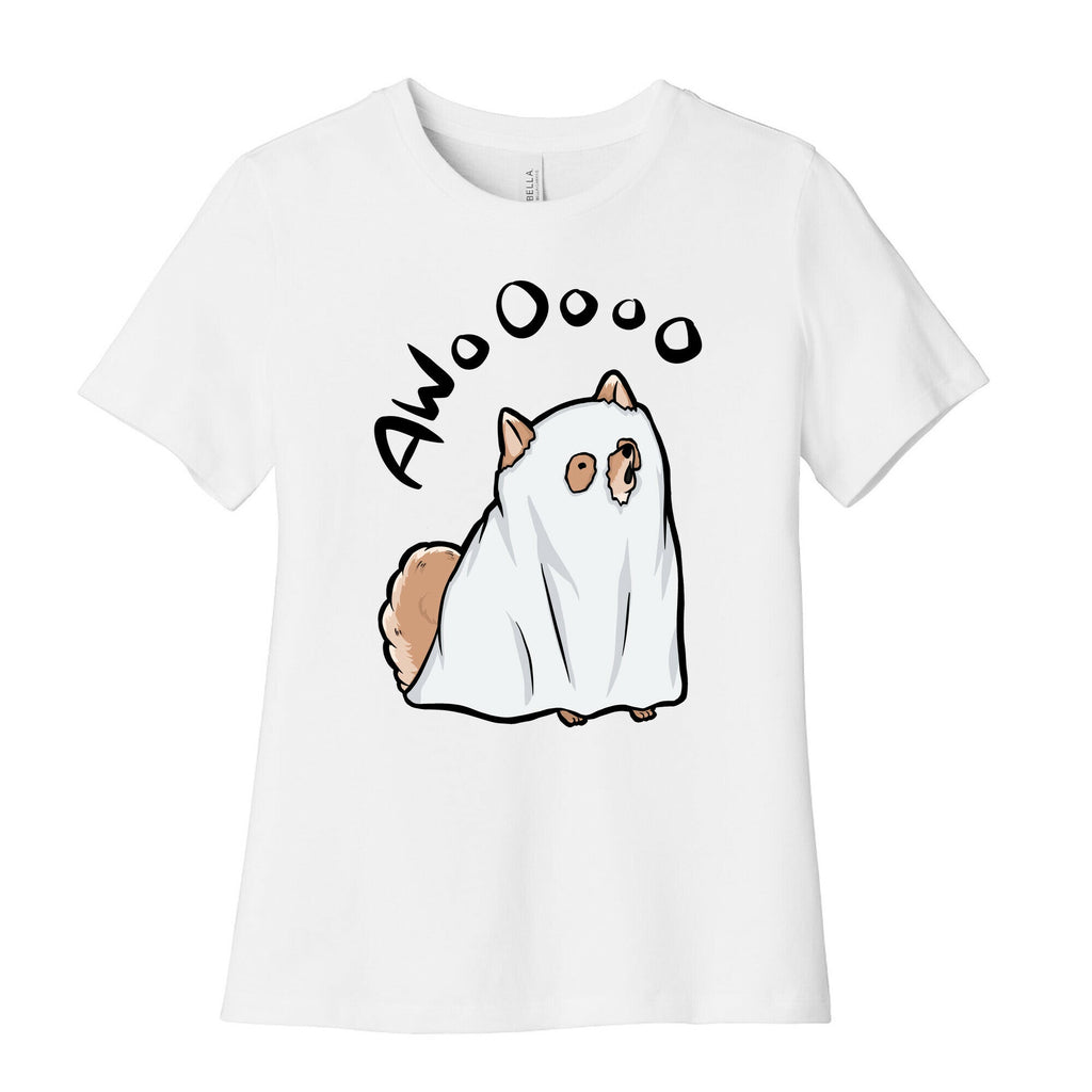 Ghost Dog Women's Cotton Tee Hoodie, Sweatshirt | PureTeeCo.com (Image 1)