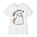 Ghost Dog Women's Cotton Tee Hoodie, Sweatshirt | PureTeeCo.com (Image 1)