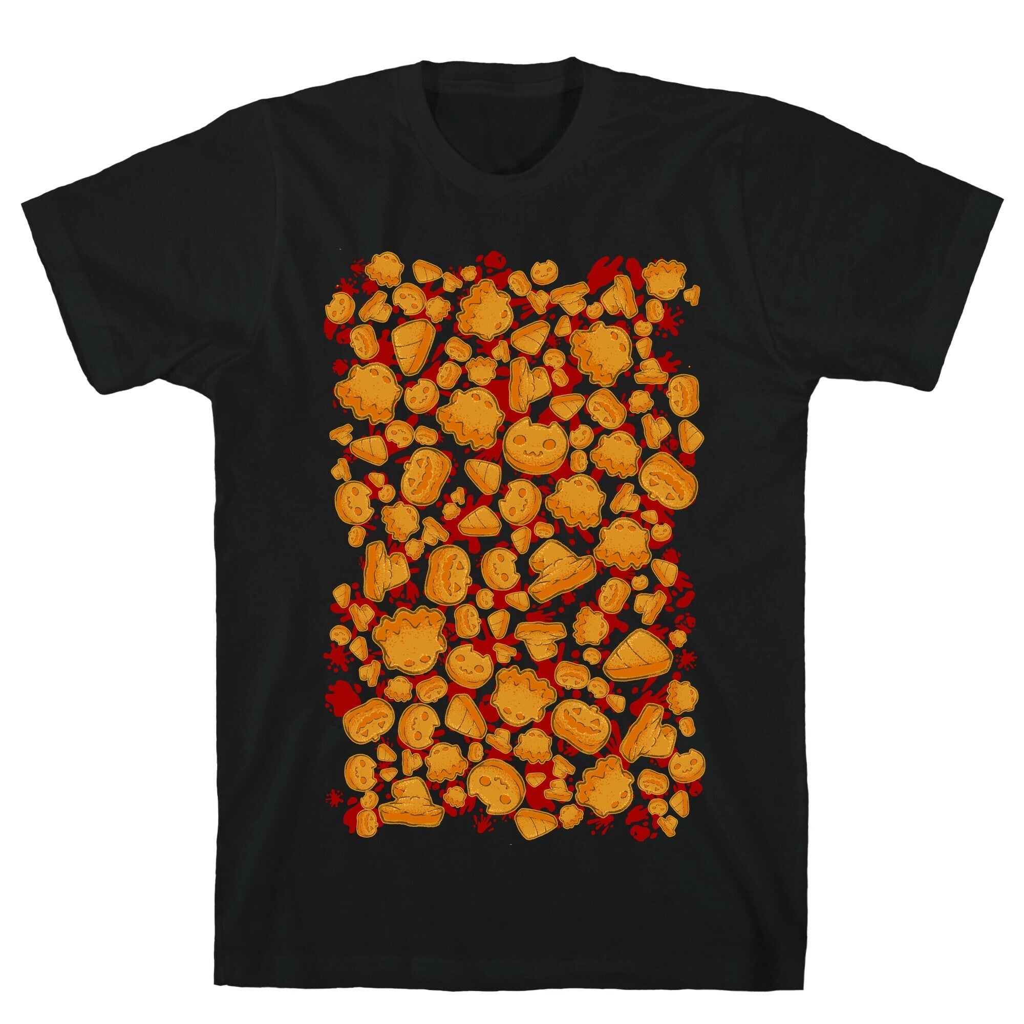 Halloween Nuggies Pattern T-Shirt Hoodie, Sweatshirt | PureTeeCo.com (Image 1)