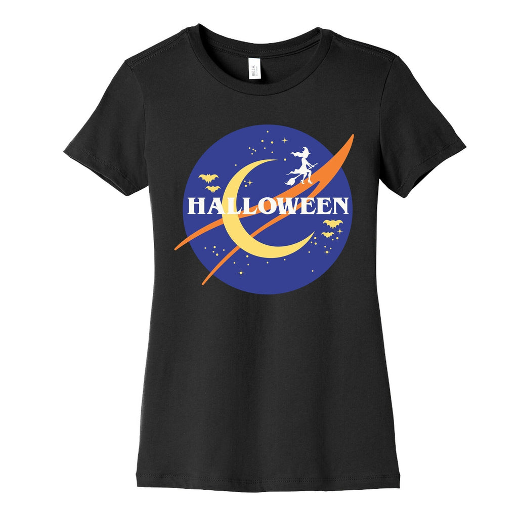 Halloween Nasa Parody Women's Cotton Tee Hoodie, Sweatshirt | PureTeeCo.com (Image 2)