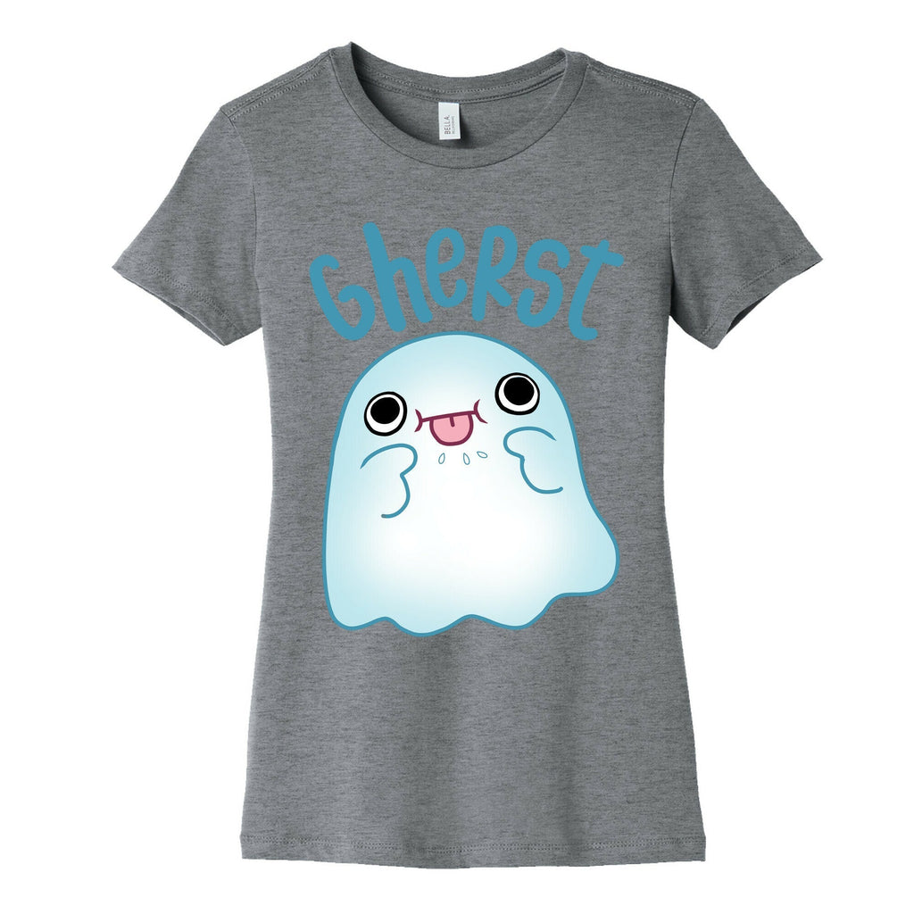 Gherst Derpy Ghost Women's Cotton Tee Hoodie, Sweatshirt | PureTeeCo.com (Image 5)