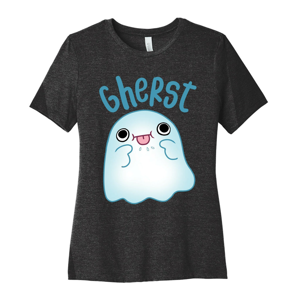 Gherst Derpy Ghost Women's Cotton Tee Hoodie, Sweatshirt | PureTeeCo.com (Image 1)