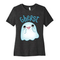 Gherst Derpy Ghost Women's Cotton Tee Hoodie, Sweatshirt | PureTeeCo.com (Image 1)