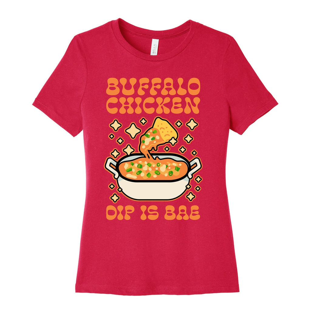 Chicken Buffalo Dip Is Bae  Women's Cotton Tee Hoodie, Sweatshirt | PureTeeCo.com (Image 2)