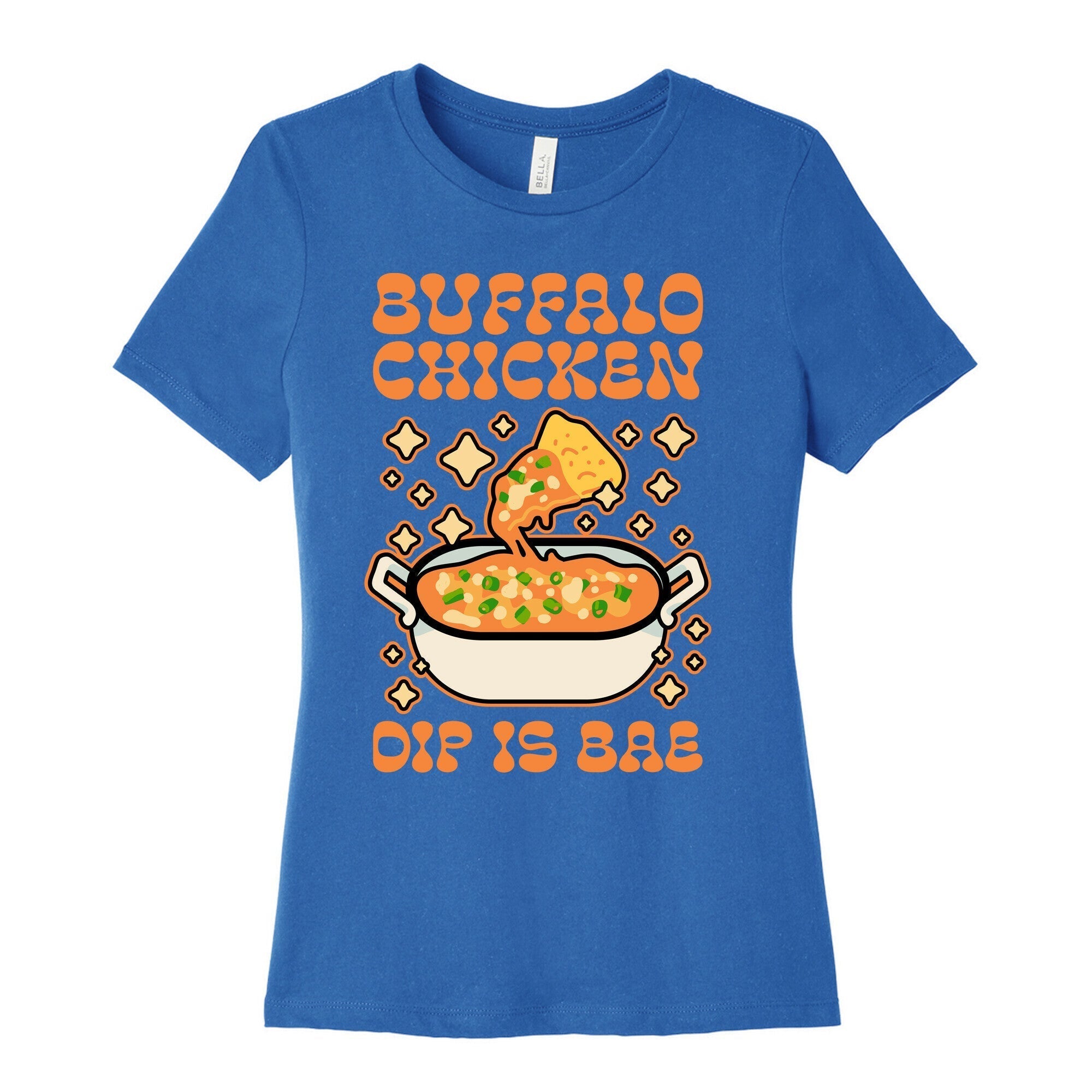 Chicken Buffalo Dip Is Bae  Women's Cotton Tee Hoodie, Sweatshirt | PureTeeCo.com (Image 3)
