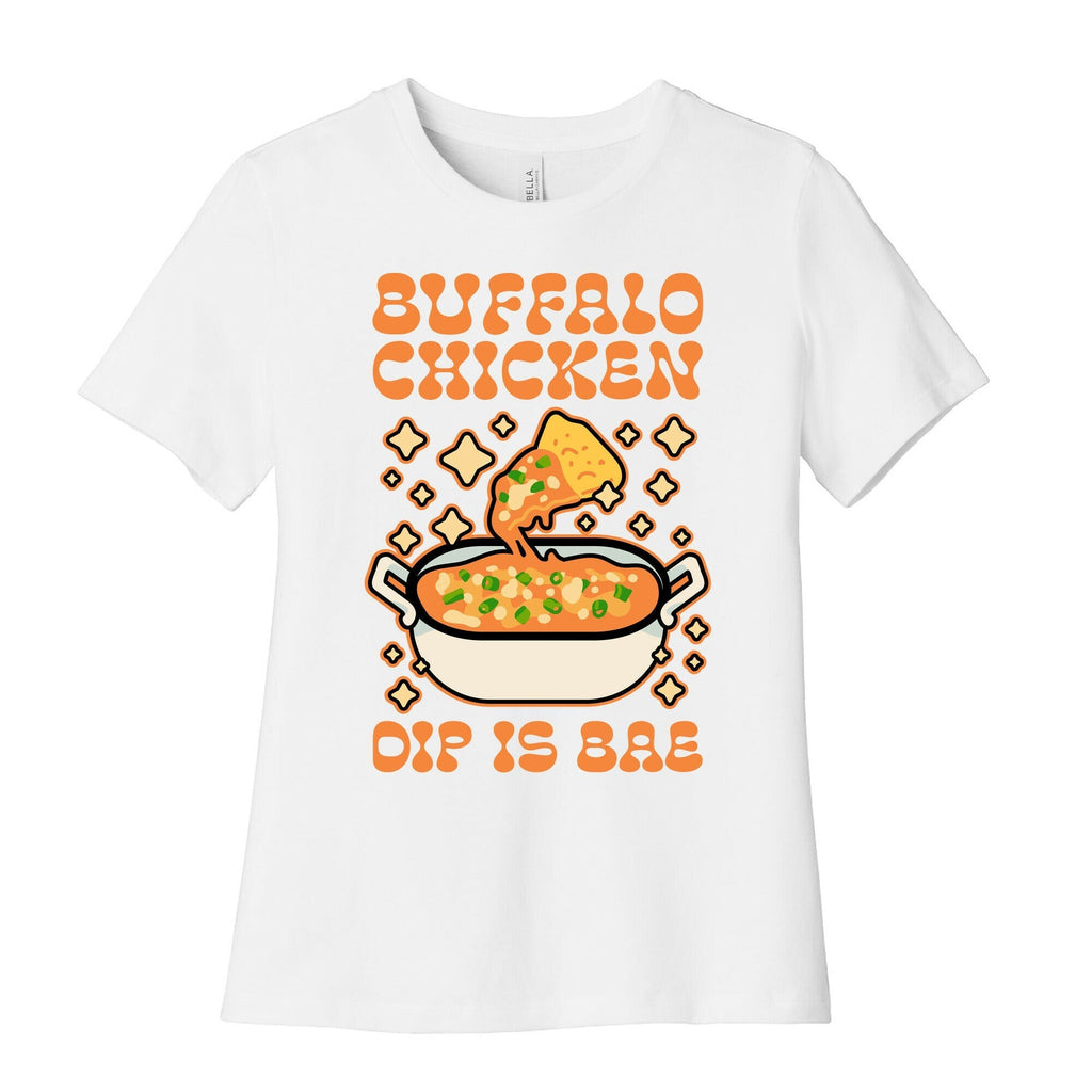 Chicken Buffalo Dip Is Bae  Women's Cotton Tee Hoodie, Sweatshirt | PureTeeCo.com (Image 4)