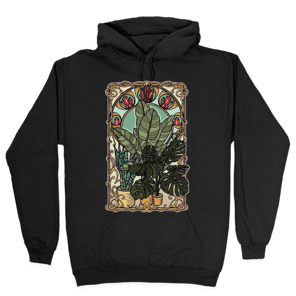 Art Nouveau House Plants Hoodie T-Shirts, Sweatshirt | PureTeeCo.com (Image 2)