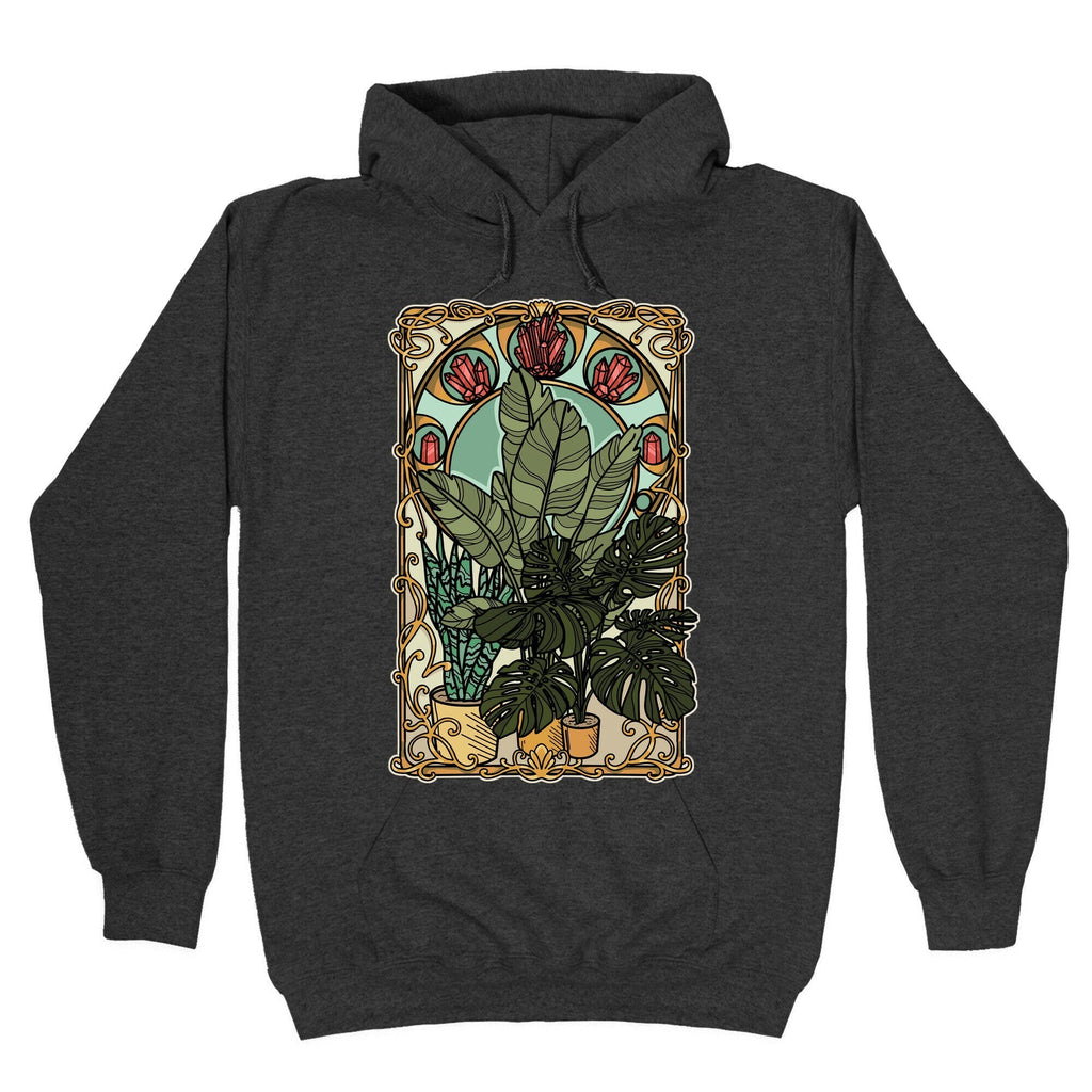 Art Nouveau House Plants Hoodie T-Shirts, Sweatshirt | PureTeeCo.com (Image 3)