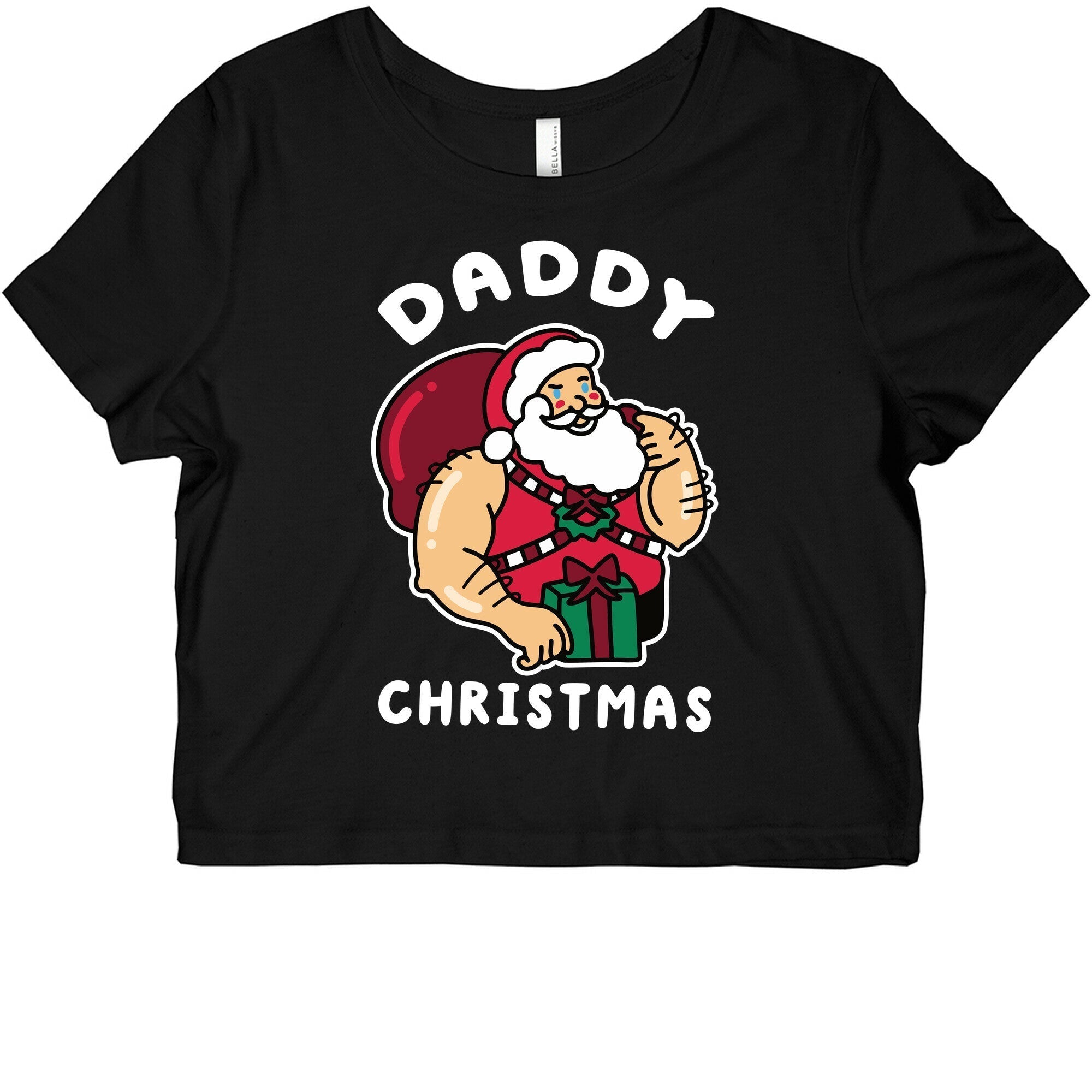 Daddy Christmas Graphic Baby Tee Hoodie, Sweatshirt | PureTeeCo.com (Image 1)