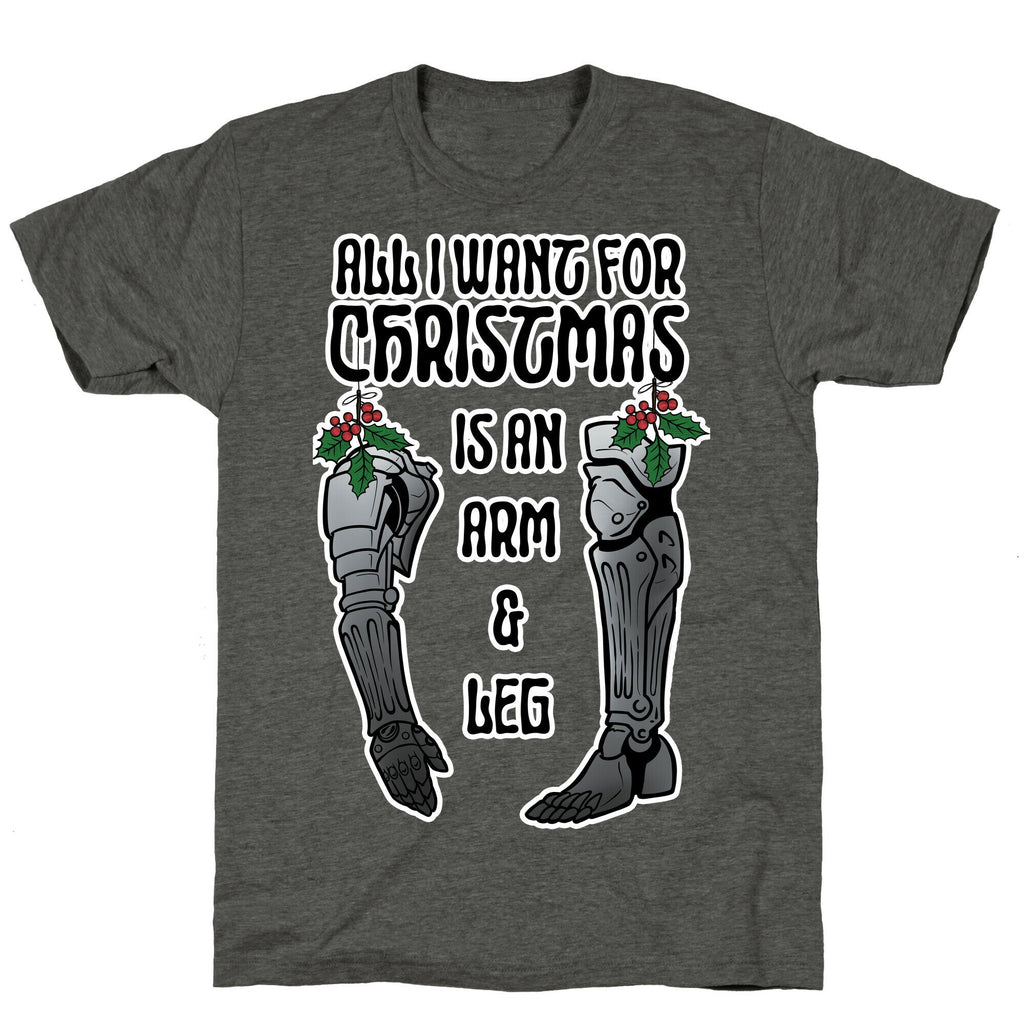All I Want For Christmas is An Arm and Leg Unisex Triblend Tee Hoodie, Sweatshirt | PureTeeCo.com (Image 3)