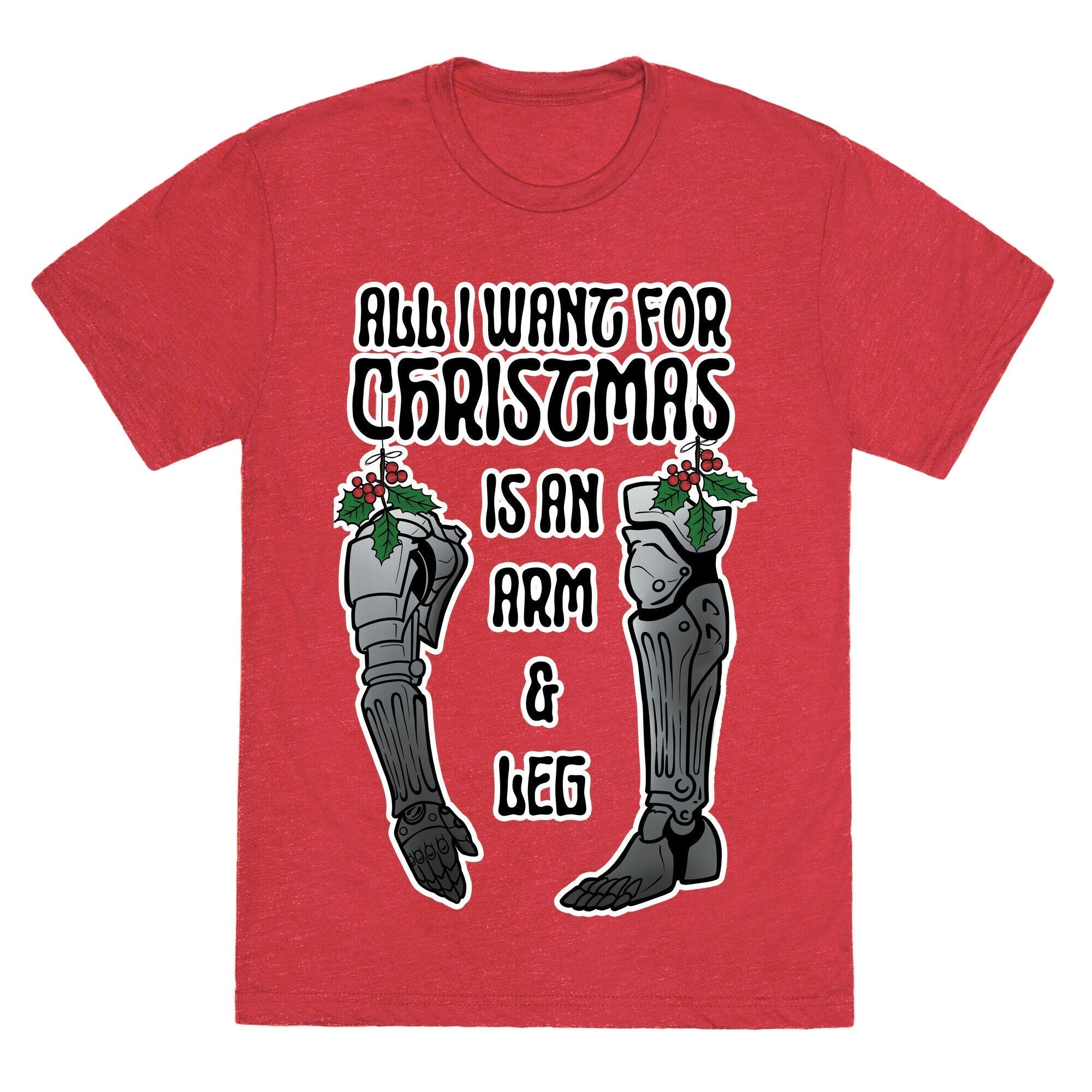 All I Want For Christmas is An Arm and Leg Unisex Triblend Tee Hoodie, Sweatshirt | PureTeeCo.com (Image 4)