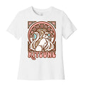 Art Nouveau Kitsune Women's Cotton Tee Hoodie, Sweatshirt | PureTeeCo.com (Image 1)